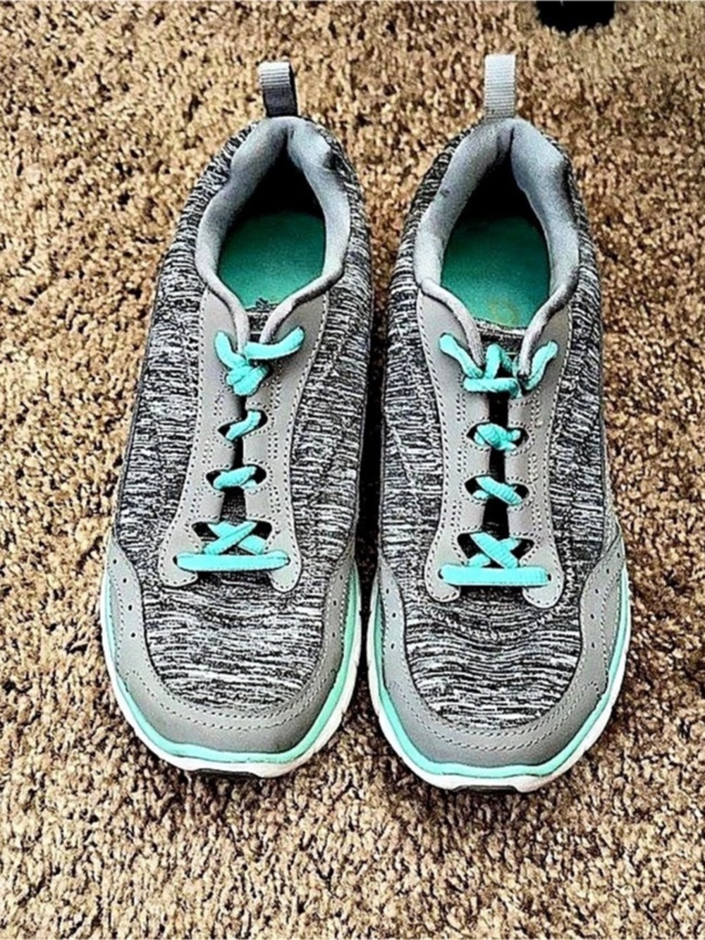 S Sport by Skechers athletic shoes Gray & Green US 51โ2